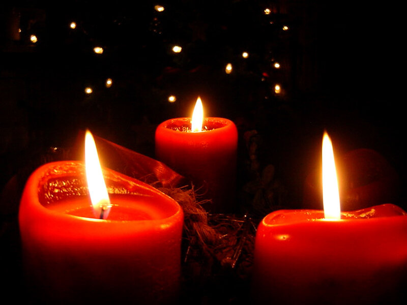 Three Red Candles Lit — Calm