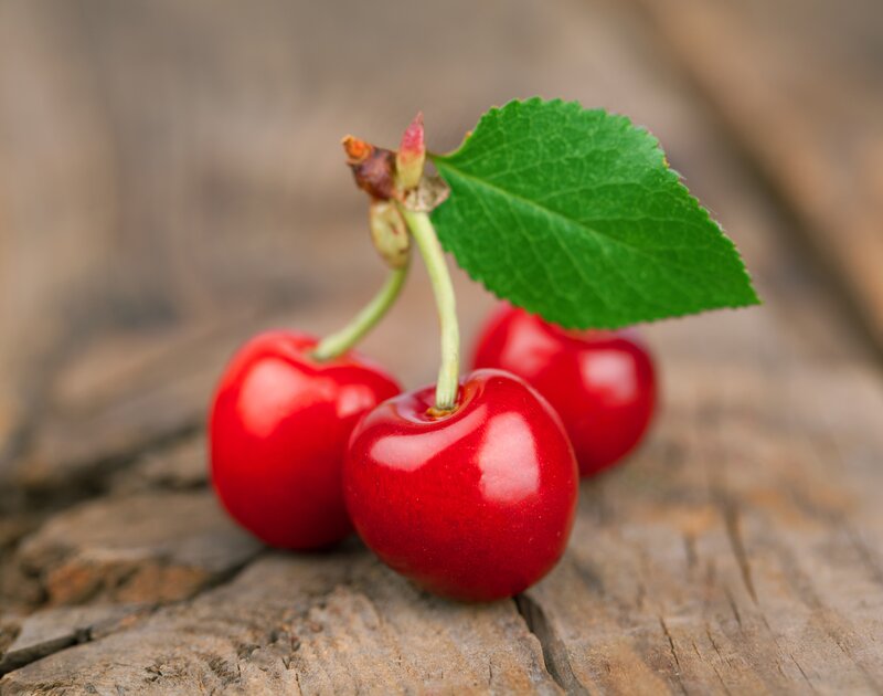 Three Red Cherries — Natural