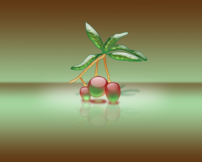 Three Red-green Berries