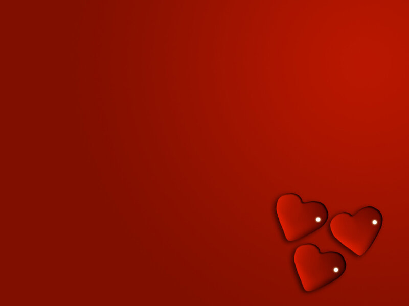 Three Red Hearts — Calm, Digital Art
