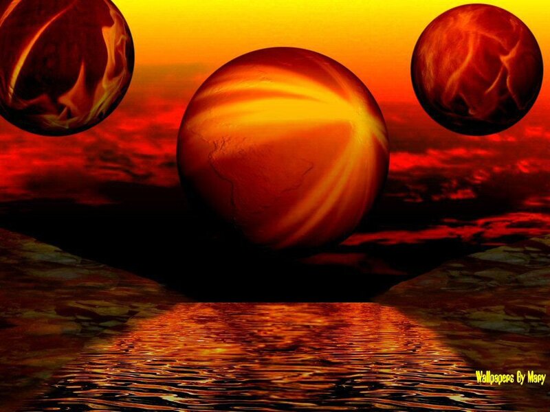 Three Red Planets
