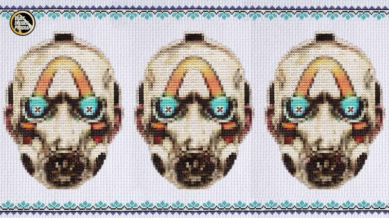 Three Robot Heads — White