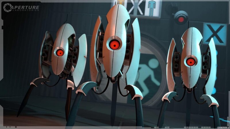 Three Robotic Turrets
