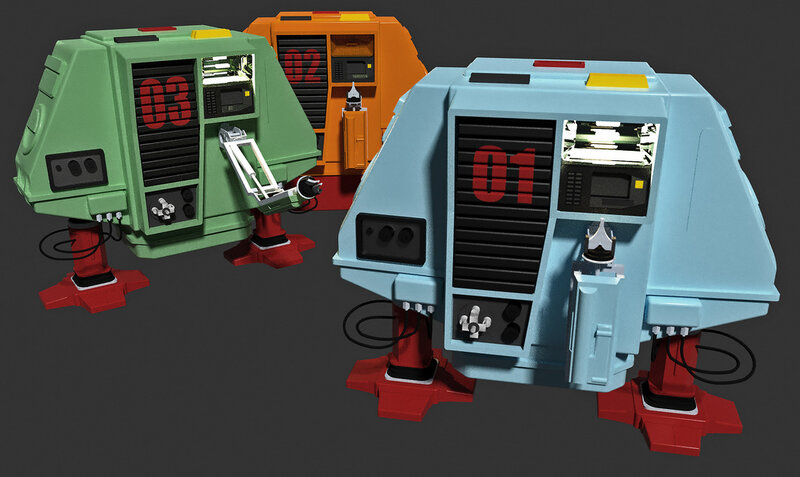 Three Robotic Units
