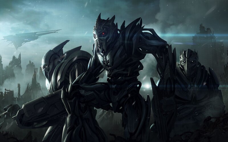 Three Robotic Warriors — Black