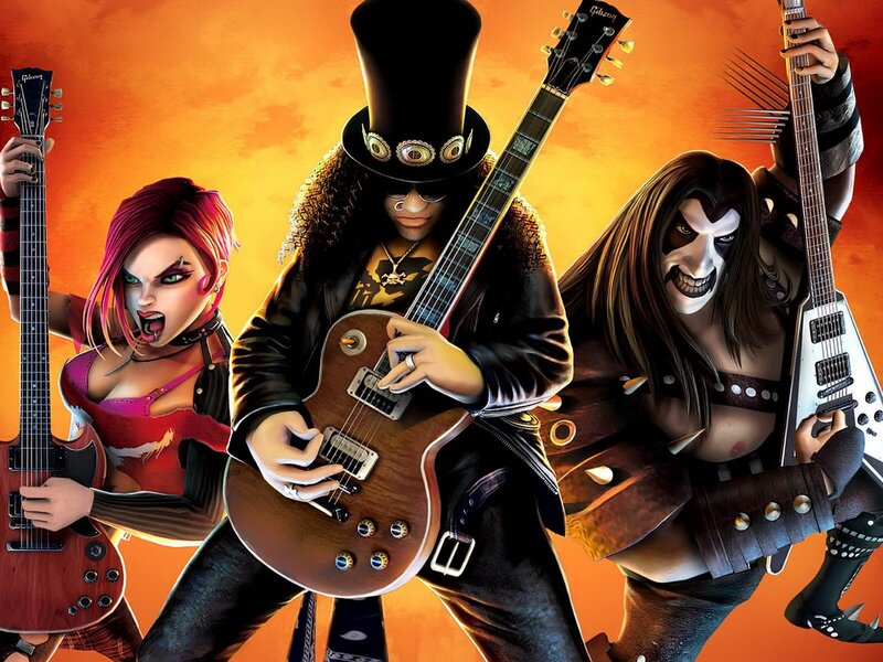 Three Rock Musicians