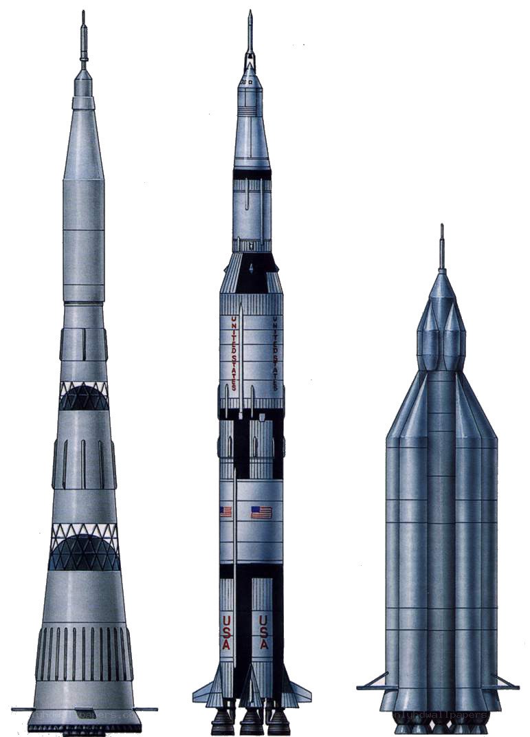 Three rocket designs
