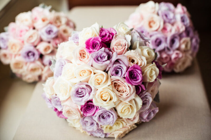 Three Rose Bouquets — Pink, Calm