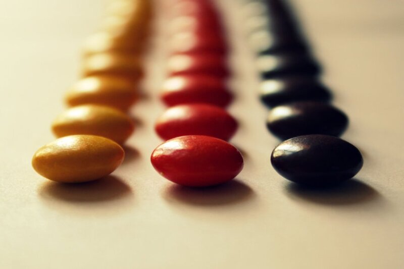 Three Rows of Candies