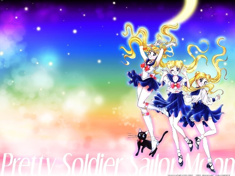 Three Sailor Moon Characters — Blue