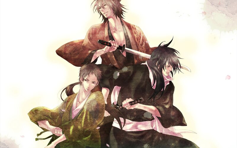 Three Samurai Warriors — Brown