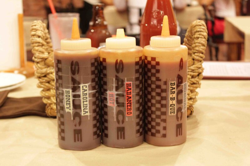 Three Sauce Bottles