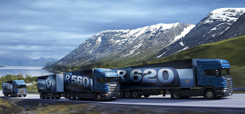 Three Scania Trucks