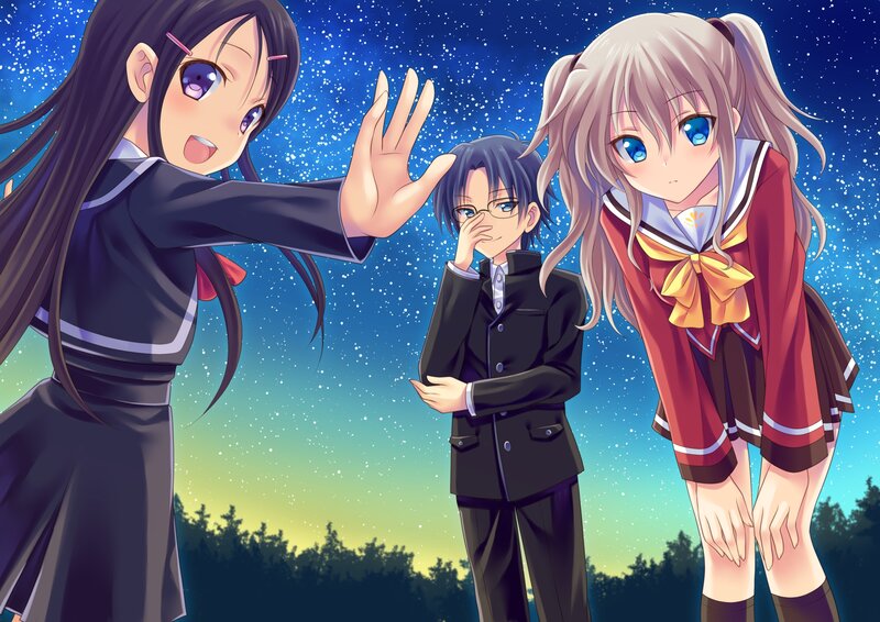 Three School Students