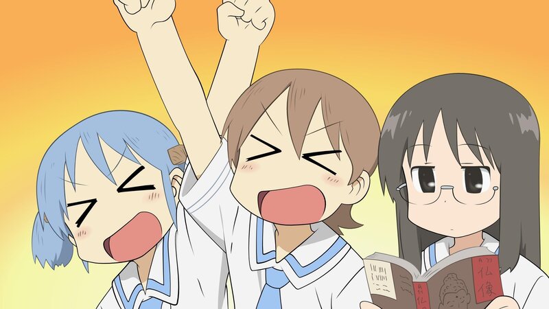 Three Schoolgirls Cheering
