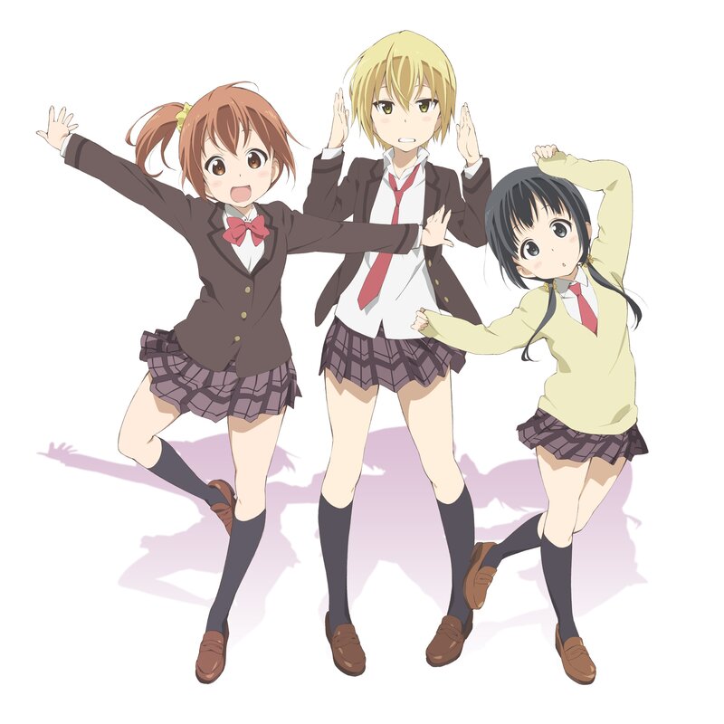 Three Schoolgirls Dancing