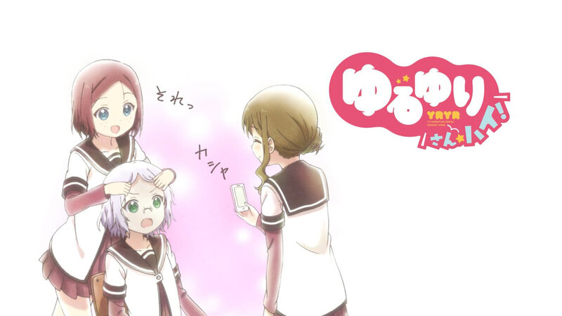 Three Schoolgirls Interacting