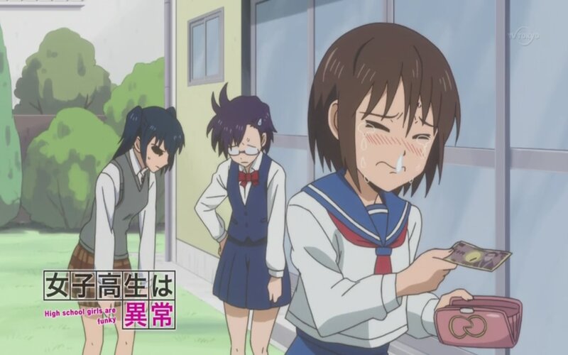 Three Schoolgirls Outside