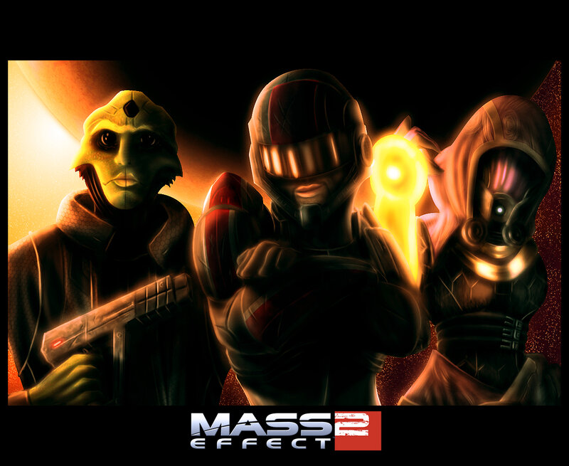 Three Sci-fi Characters — Black