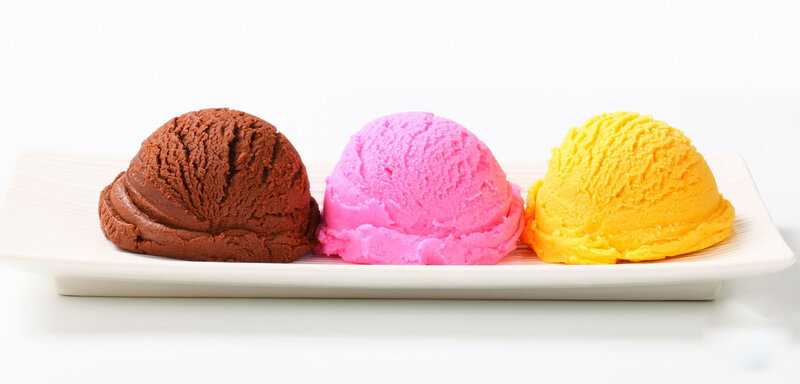 Three Scoops of Ice Cream — Brown, Neutral
