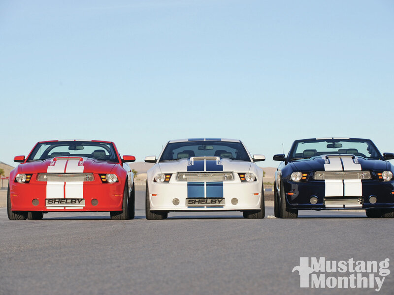 Three Shelby Mustang Cars