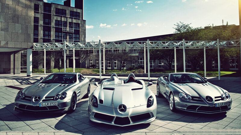 Three Silver Sports Cars — Dramatic