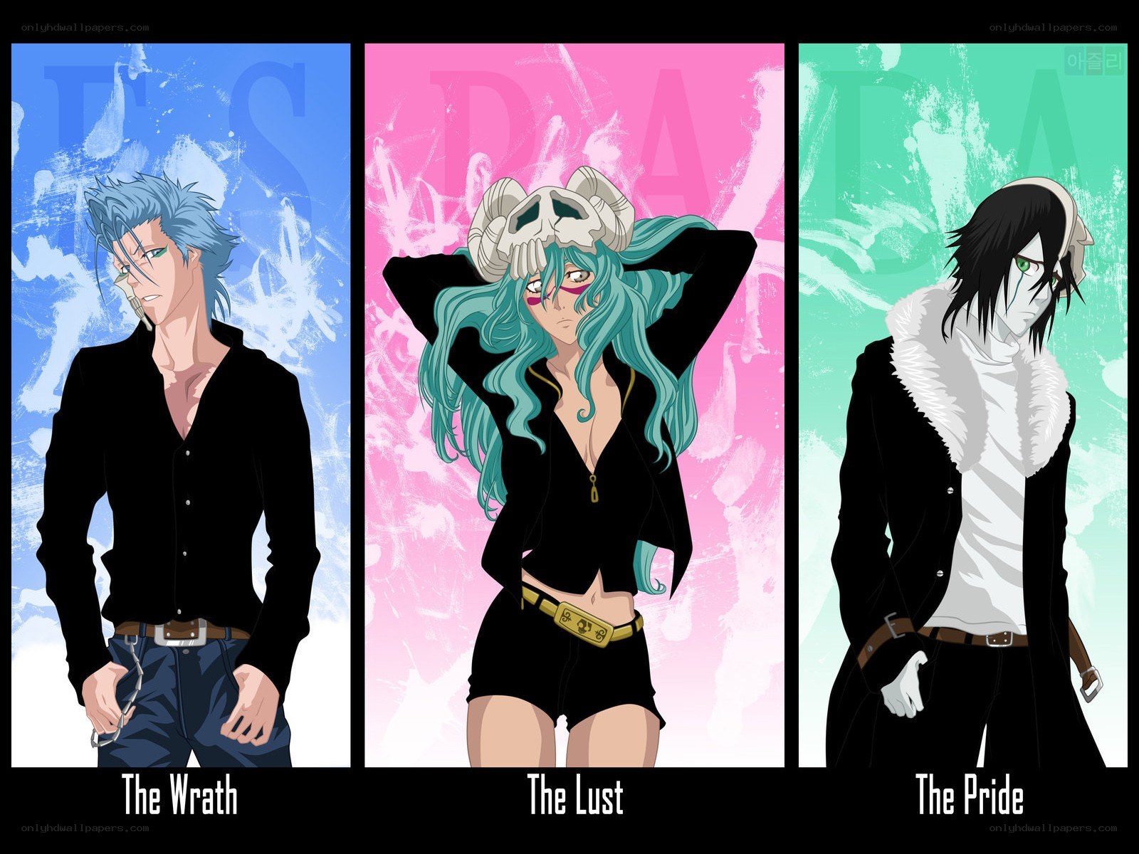 Three Sin Characters