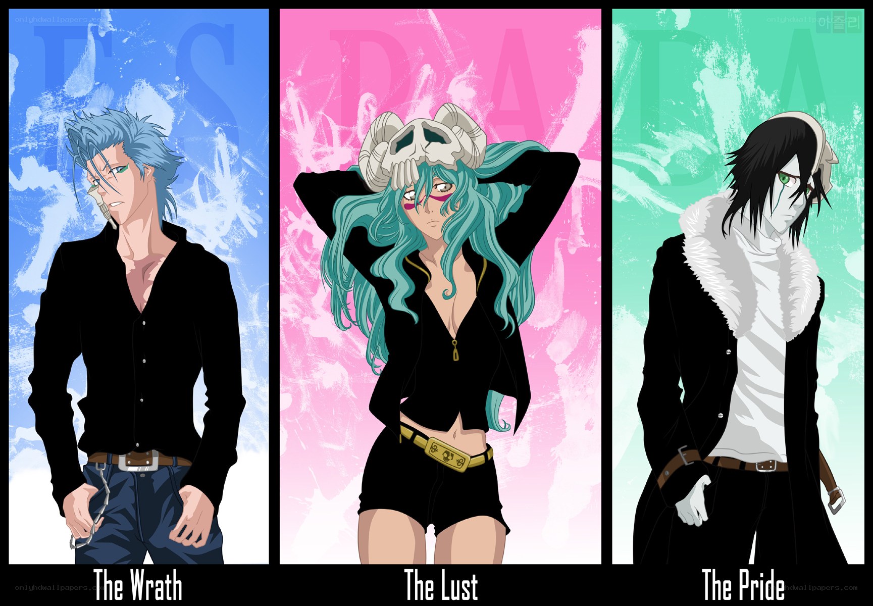 Three Sin Characters