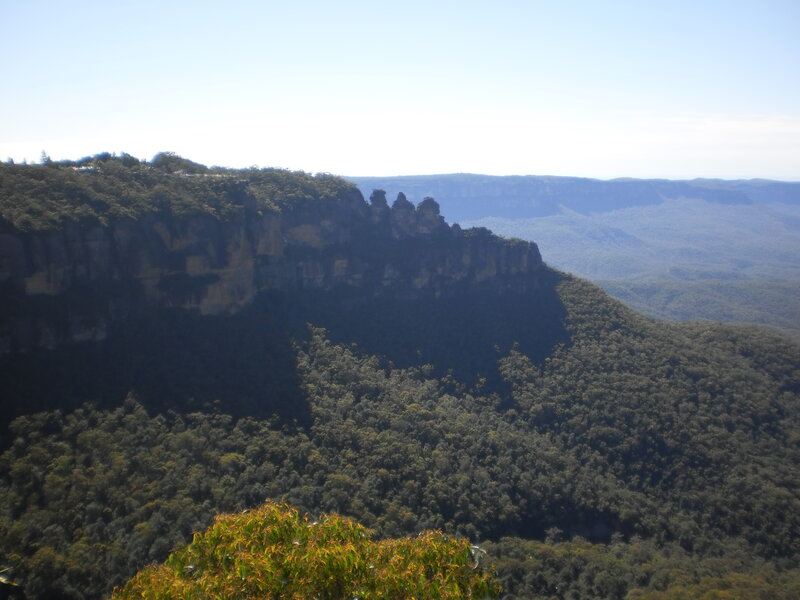 Three Sisters Rock Formation — Green