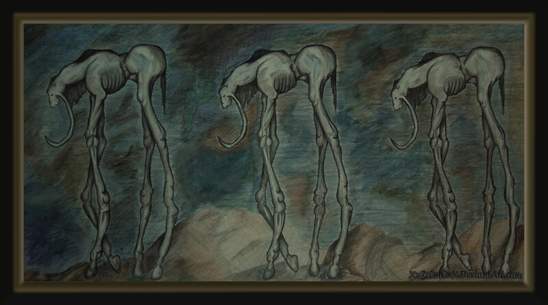 Three Skeletal Creatures