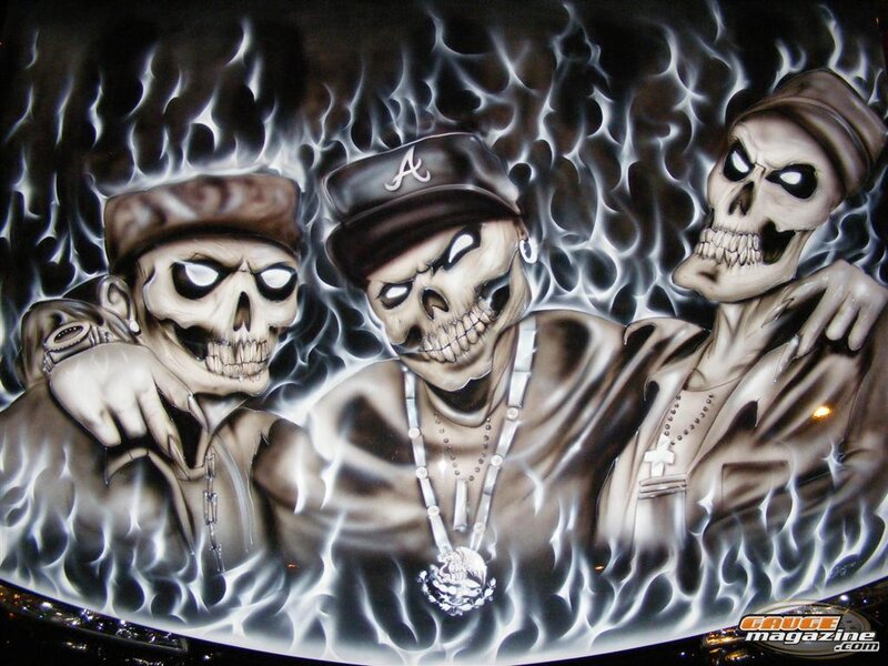 Three Skeleton Figures