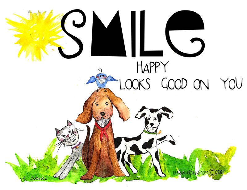 Three Smiling Animals