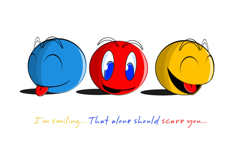 Three Smiling Balls