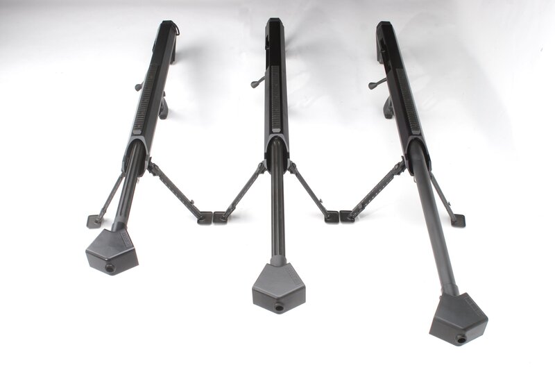 three sniper rifles on bipods