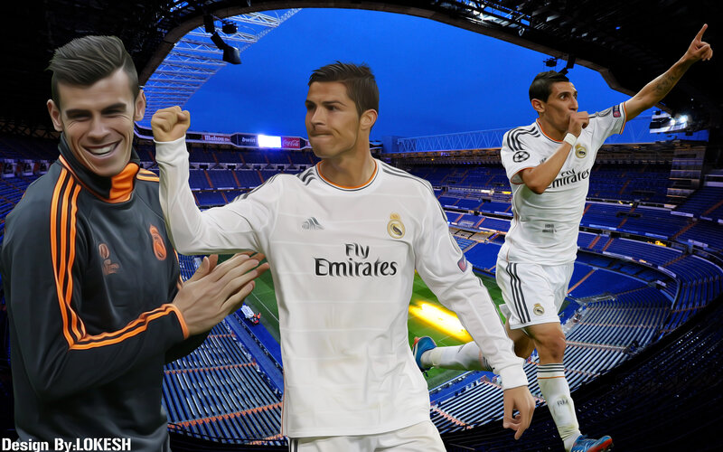 Three Soccer Players in Stadium