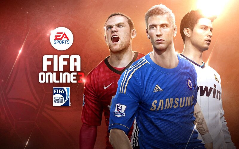 Three Soccer Players — Red, Dramatic