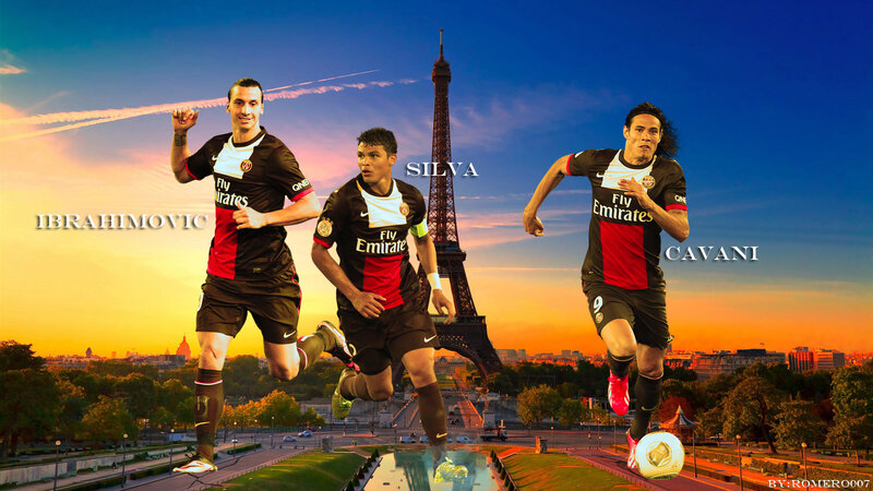 Three Soccer Players Running