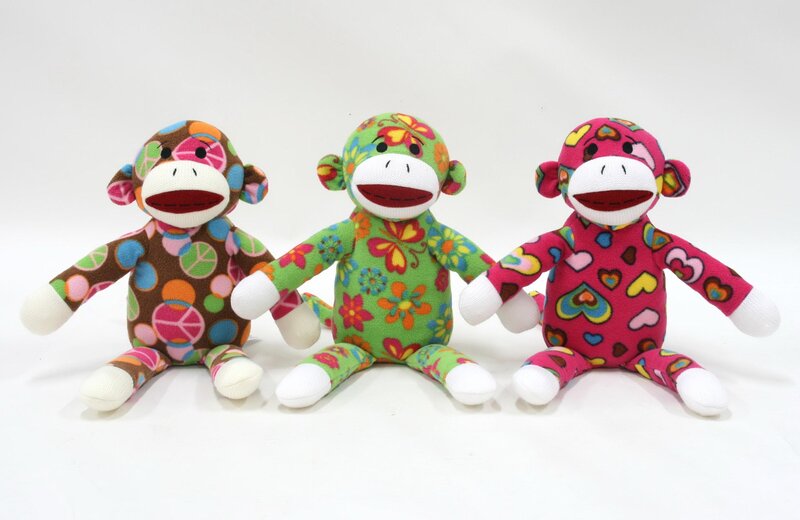 Three Sock Monkeys