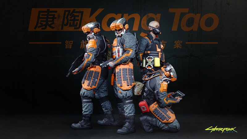 Three Soldiers in Tactical Gear — Black, Dramatic