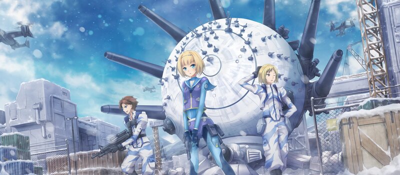 Three Soldiers in Winter — Blue
