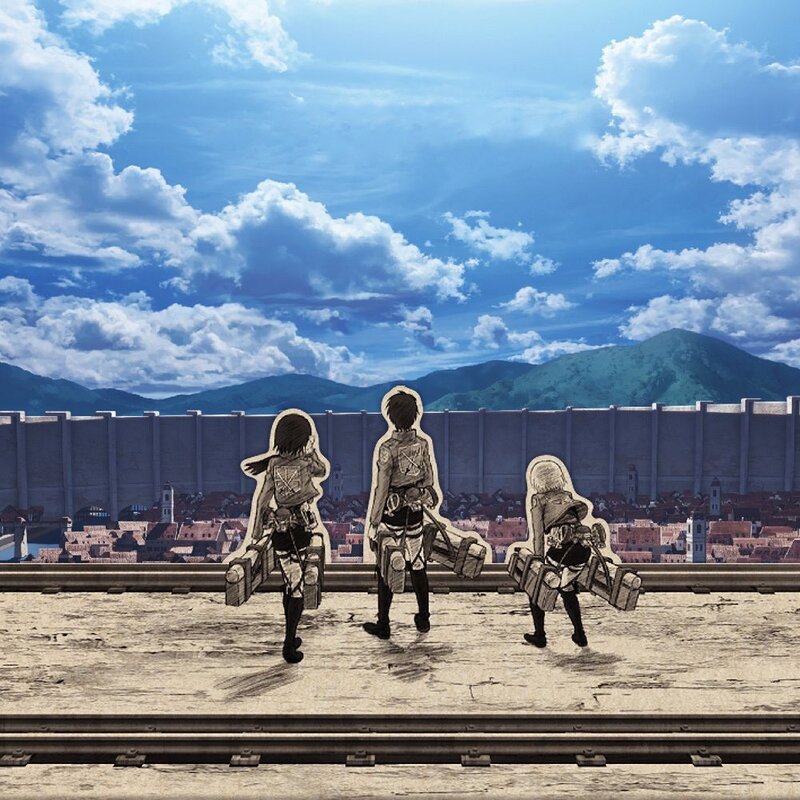 Three Soldiers on a Wall