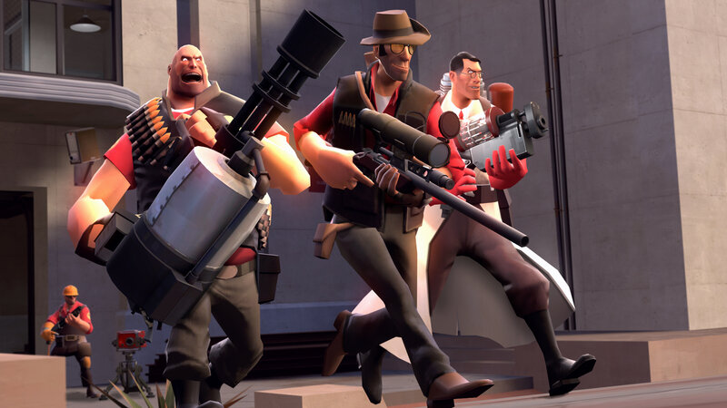 Three Soldiers Running