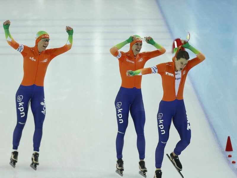 Three Speed Skaters