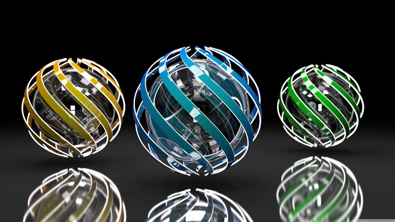 Three Spiral Spheres