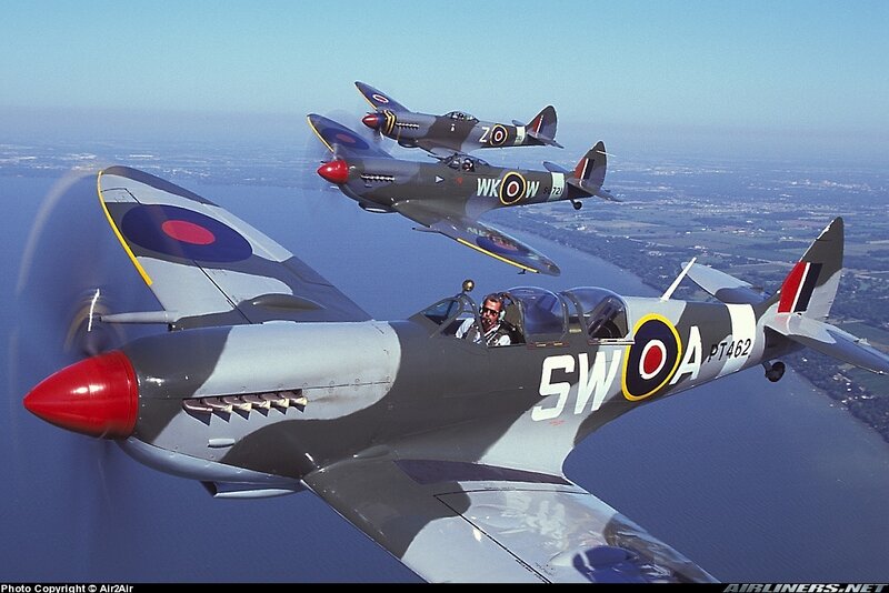 Three Spitfire Planes