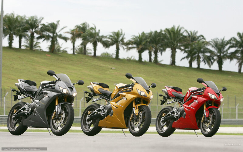 Three Sport Motorcycles — Black