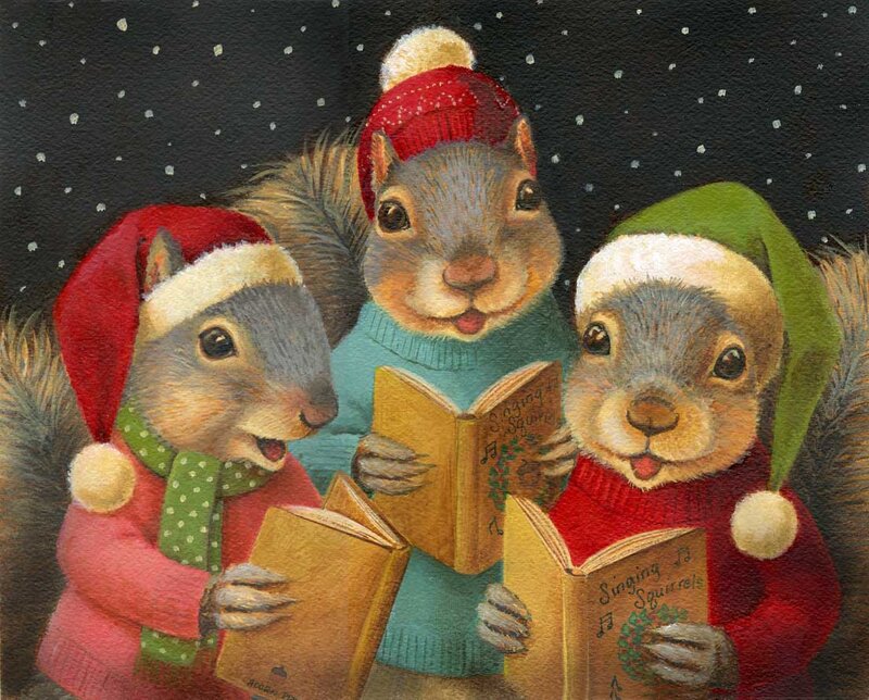 Three Squirrels Singing