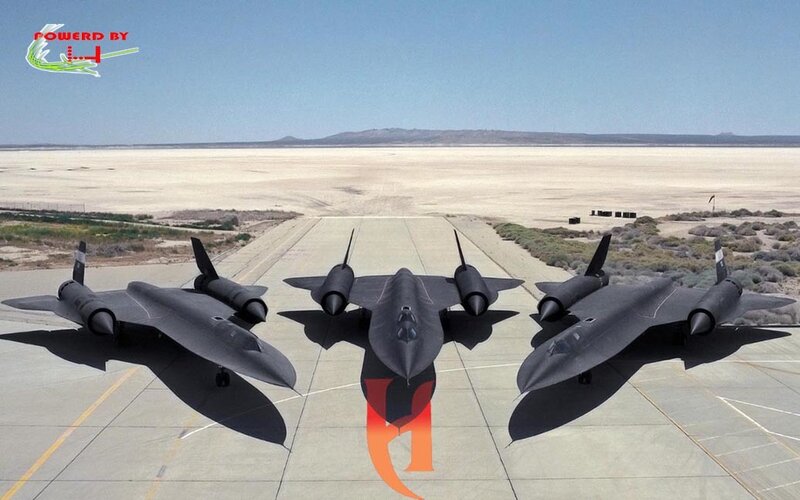 Three SR-71 Blackbirds on tarmac