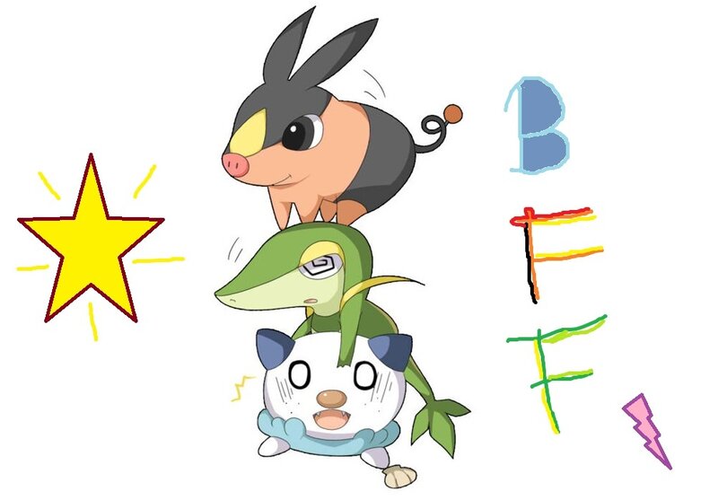Three Stacked Pokémon