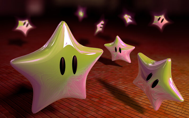 Three Star Characters — Green
